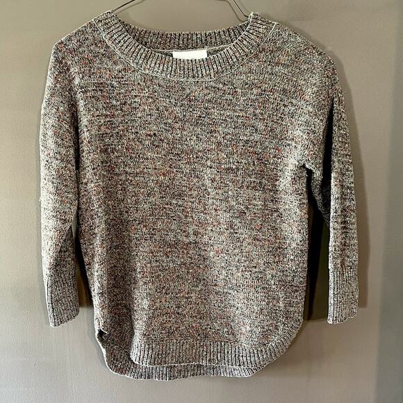 Jessica Simpson Women’s S Heathered Knit Earthy Sweater 3/4 Sleeve, Small - Picture 1 of 11